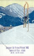 Wintersport Immenstadt (8970) Deutscher Ski Verbabd Wettlauf 1912 Künstler-Karte I-II - Sport Invernali