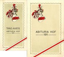 Studentika Abituria Hof 1911 Einladungskarte Und Tanzkarte I-II - Other & Unclassified