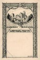 Studentika EISENACH - WARTBURG-FEST 1911 Sign. Claus Bauer I-II - Altri & Non Classificati