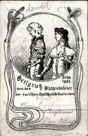 Studentika LEIPA - Jugendstilkarte 1903 I-II - Andere & Zonder Classificatie
