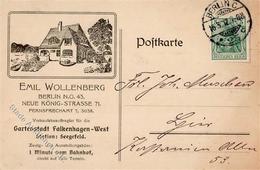 Berlin (1000) Emil Wollenberg Neue König-Straße 71 Werbe AK 1912 I-II - Colecciones (sin álbumes)