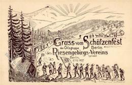 Berlin (1000) Schützenfest Der Ortsgruppe Berlin Des Riesengebirgsvereins 27.2.1897 I- - Collections (sans Albums)