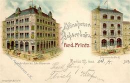 Berlin Mitte (1000) Gasthaus Münchener Pschorrbräu Behrenstrasse Französische Strasse Vorläufer 1895 II (kleine Stauchun - Verzamelingen (zonder Album)