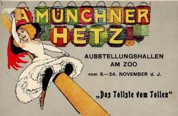 Charlottenburg (1000) A Münchner Hetz Ausstellung Am Zoo 9. - 24. November   Werbe AK I-II Expo - Verzamelingen (zonder Album)