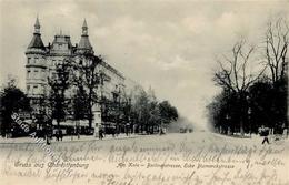 Charlottenburg (1000) Berlinerstrasse Bismarckstrasse Litfaßsäule 1906 I- - Verzamelingen (zonder Album)