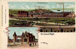 Tegel (1000) Fabrik Borsigs Werke Lithographie 1905 I- - Verzamelingen (zonder Album)