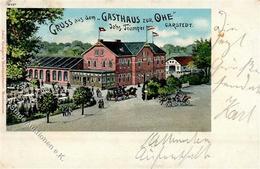 Garstedt (2000) Gasthaus Zur Ohe Lithographie 1902 II (Ecken Abgestoßen, Stauchung) - Collezioni (senza Album)