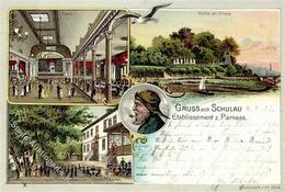 Schulau (2000) Gasthaus Parnass  Lithographie 1902 I-II - Verzamelingen (zonder Album)