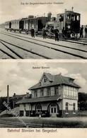 Börnsen (2050) Bahnhof Bei Bergedorf Zug Der Bergedorf-Geesthachter Eisenbahn 1908 I-II Chemin De Fer - Verzamelingen (zonder Album)