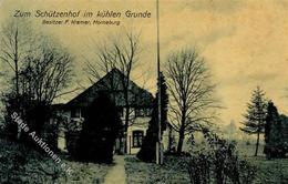 Horneburg (2152) Gasthaus Zum Schützenhof Im Kühlen Grund 1909 I- - Verzamelingen (zonder Album)