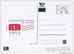 Czech Republic - 2012 - LIDICE 2012 - Philatelic Exhibition - Special Postcard With Postmark And Hologram - Cartes Postales