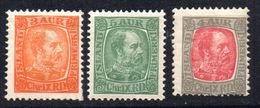 Sellos Nº 34/6 Islandia - Unused Stamps