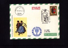 Austria / Oesterreich 1977 1000 Years Austria Balloon Post Interesting Postcard - Globos