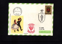 Austria / Oesterreich 1977 1000 Years Austria Balloon Post Interesting Postcard - Per Palloni