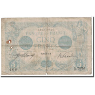 Billet, France, 5 Francs, 1915, 1915-08-16, B, Fayette:2.30, KM:70 - 5 F 1912-1917 ''Bleu''