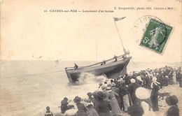 80-CAYEUX-SUR-MER- LANCEMENT D'UN BÂTEAU - Cayeux Sur Mer