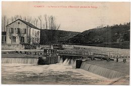 Clamecy : Le Pertuis Et L'usine D'électricité Pendant Le Flottage (Editeur J. Desvignes) - Clamecy