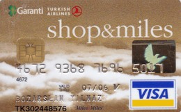 TURKEY TURKISH AIRLINE VISA GOLD CARD - Geldkarten (Ablauf Min. 10 Jahre)