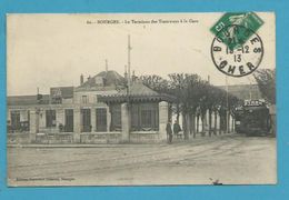 CPA 60 - Le Terminus Des Tramways à La Gare BOURGES 18 - Bourges