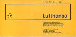 Lufthansa 1973 - Zürich Hannover Zürich - Europa