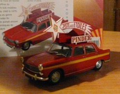 ALTAYA  PINDER PEUGEOT 404 PUBLICITAIRE ROUGE LA PISTE AUX ETOILES 1966 - Politoys