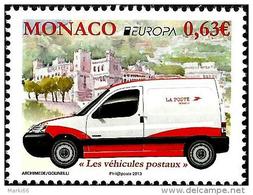 Monaco - 2013 - Europa CEPT - Postal Vehicles - Mint Stamp - Other & Unclassified