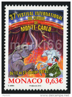 Monaco - 2013 - 37th International Circus Festival Of Monaco - Mint Stamp - Other & Unclassified