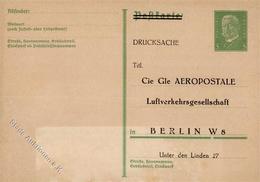 Privatganzsache Deutsches Reich 5 Pf Hindenburg Grün Cie Gle Aeropostale Berlin I-II - Verzamelingen (zonder Album)