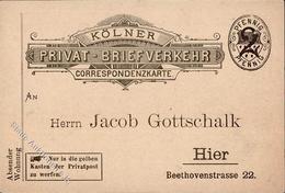 Stadtpost Köln Stadt (5000) Privat Briefverkehr Vorläufer 1894 I-II - Verzamelingen (zonder Album)