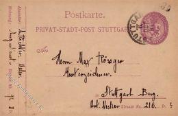 Stadtpost Stuttgart (7000) Privat Stadt Post  Vorläufer 1894 I-II - Verzamelingen (zonder Album)