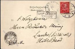 ISLAND - Rahmen-Schiffs-o SHIP LETTER TROON" Auf Reykjavik-Ak 1903 Nach Südtirol I-II" - Verzamelingen (zonder Album)