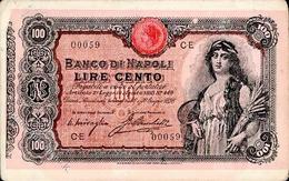 Geldschein Auf AK Banco Di Napoli 1901 I-II (Ecken Abgestossen) - Verzamelingen (zonder Album)