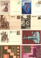 WK II Partie Mit Circa 130 Ansichtskarten Und Ganzsachen I-II - Oorlog 1939-45