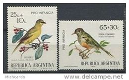 112 ARGENTINE 1972 - Oiseaux (Pro Infantia) Neuf Sans Charniere (Yvert 917/18) - Unused Stamps