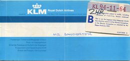 KLM Royal Dutch Airlines 1978 - Rio De Janeiro Amsterdam Zürich - Europe