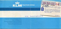 KLM Royal Dutch Airlines 1978 - Rio De Janeiro Amsterdam Zürich - Europa