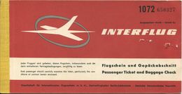 Interflug 1969 - Zürich Praque Zürich - Europe