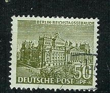 Berlin 1949: Mi.-Nr. 53 I (PM 8): Berliner Bauten   Gest. - Abarten Und Kuriositäten