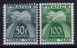 France: Yv TAX  88 + 89 Postfrisch/neuf Sans Charniere /MNH/** 1946 - 1859-1959 Mint/hinged