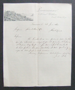 Correspondance Commerciale Sur Papier à Entête De L'Hôtel Gibbon à Lausanne - Propriétaire Émile Ritter - Switzerland