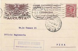 Torino-Augusta Unione Nazionale Fonderie-1918 - Zonder Classificatie