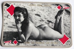 Carte à Jouer érotique Vintage As De Carreau Pin Up Femme Nue - Sonstige & Ohne Zuordnung