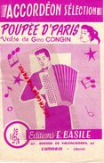 59-CAMBRAI-RARE PARTITION MUSIQUE-ACCORDEON POUPEE D' PARIS-VALSE GINO CONGIN-EDITIONS E. BASILE 61 AV.VALENCIENNES-1958 - Partitions Musicales Anciennes