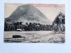 C.P.A. HUAHINE ( Iles Sous Le Vent De TAHITI) : Mona Tapu ( La Montagne Sacrée) Et Chenal De Maeva, Animé - Polynésie Française