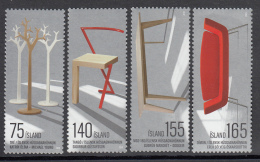 Iceland 2010 MNH Scott #1185-#1188 Set Of 4 Furniture Design - Unused Stamps