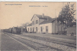 Rambervillers - La Gare Avec Train  - 1910    (171019) - Rambervillers