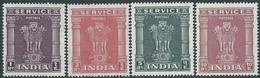 INDIA 1950 - 1-2-5-10 Rs - MNH - Nuovi