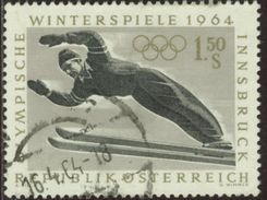 Autriche 1963 Yv. N°976 - JO D'Innsbruck - 1s50 Saut à Skis - Oblitéré - Other & Unclassified