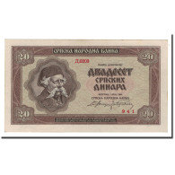 Billet, Serbie, 20 Dinara, 1941, 1941-05-01, KM:25, SPL+ - Servië