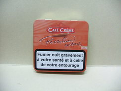 BOITE Métal Vide CAFE CREME PICCOLINI Arôme (20 Cigares) - Zigarrenetuis